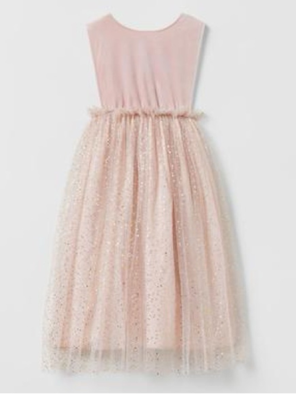 ZARA Tulle Pink Sparkle Princess Costume Party Dress Size 5-7 Years